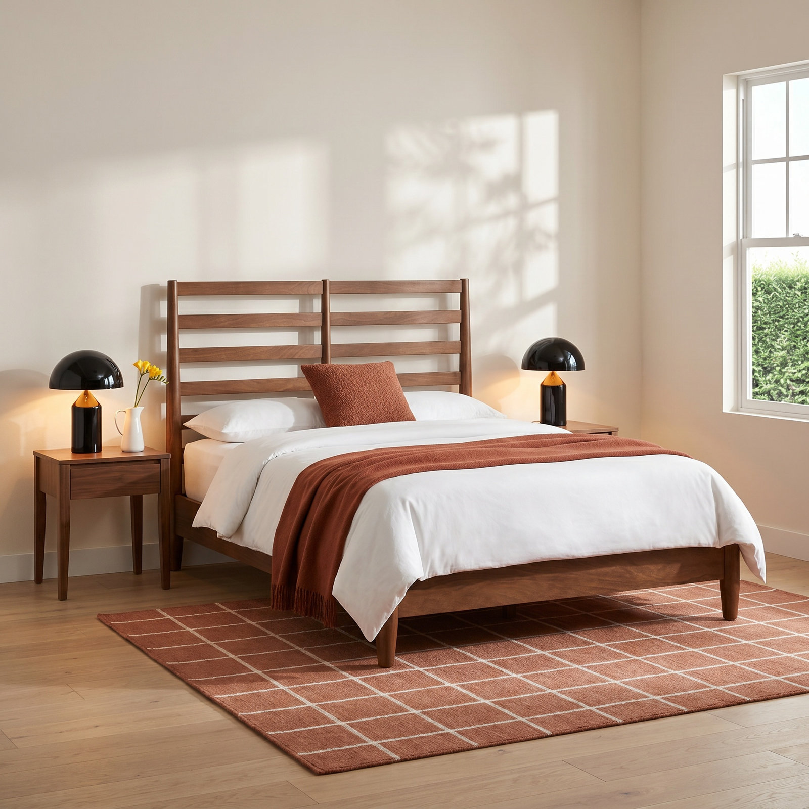 Williams Slatted Bed, Full, Chestnut