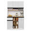 Kitchen Cabinet With 5 Doors And 1 Drawer-123390803