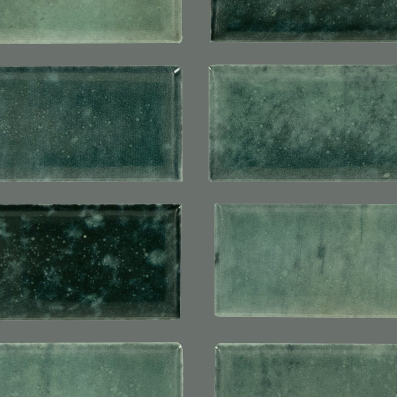Daltile Miramo 1" x 6" Ceramic Straight Joint Wall Mosaic (10 PCS Per Carton) (8.30 SQFT Per Carton), Reef