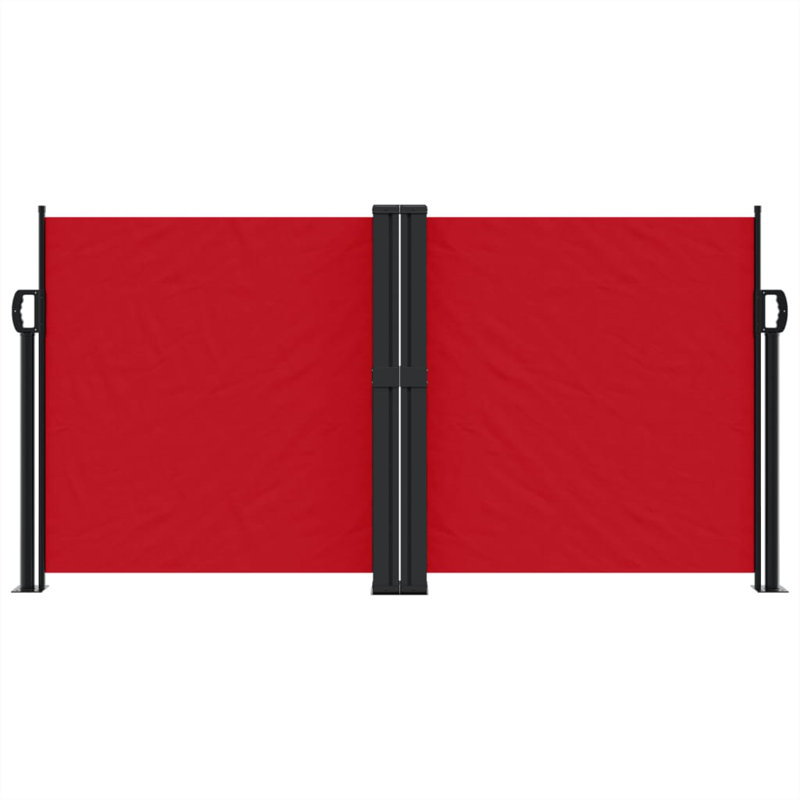 Symple Stuff Retractable Side Awning, 120cm H x 1200cm W, Red