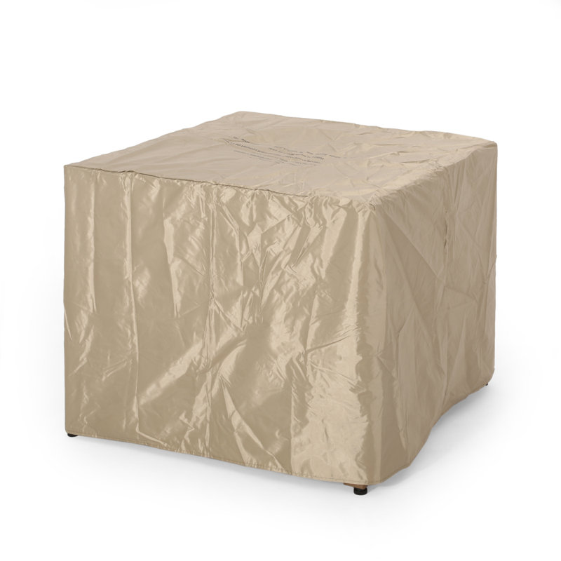 Archie Square Wpc Fire Pit Base, Charcoal, Brown