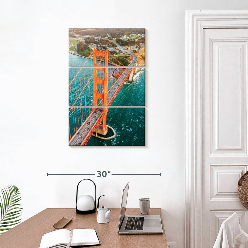Nicci, le célèbre pont Golden Gate, H 32 po x l 20 po