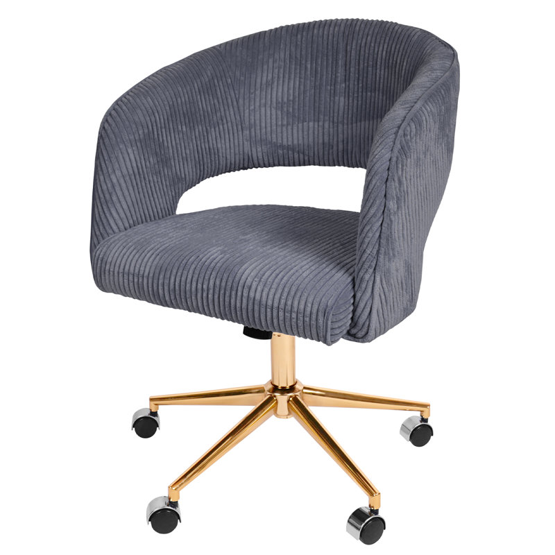 Chaise de bureau Reniel, gris
