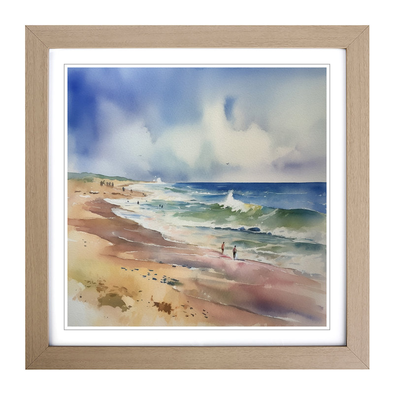 Single Picture Frame Print on Wood, Oak