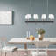 Lustre traditionnel 8 lumières avec abat-jour tambour