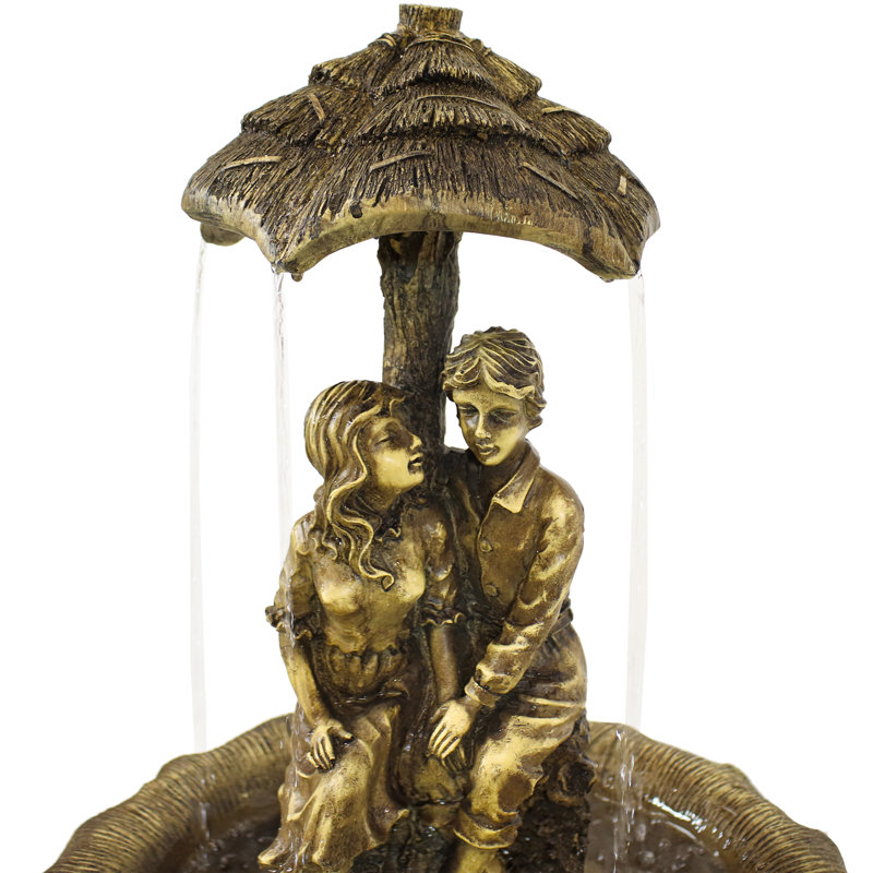 Hornsby Solar Powered Sculptural Fountain with LEDs