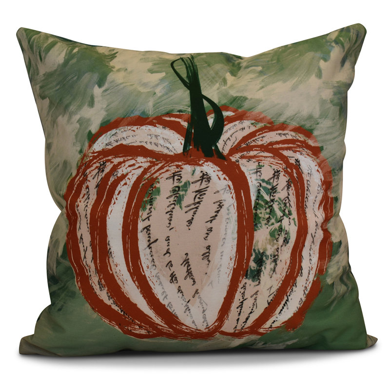 Housse de coussin d'extérieur carré, H 20 po x l 20 po x P 7 po, Orange foncé