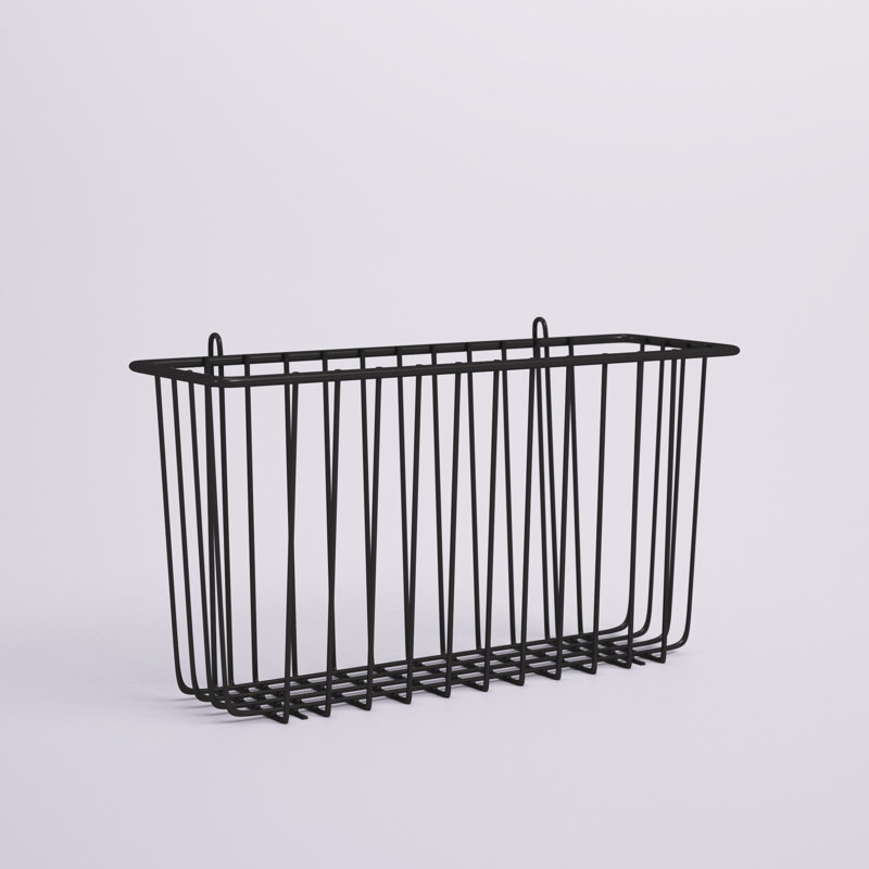 Panier décoratif en broche, Noir