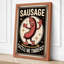 Sizzle Me Timbers Retro - Wrapped Canvas-264742246-264742227