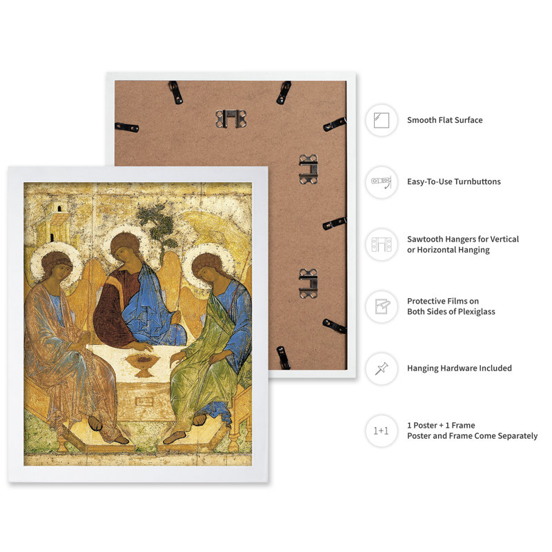 Andrei Roublev - Trinité, 11"H x 14"W, Poster, White Framed