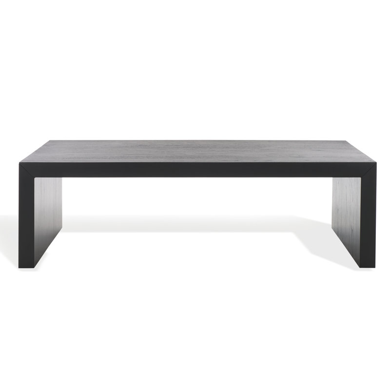 Tawney Rectangle Wood Coffee Table, Black