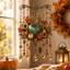 Décorations d'Halloween : carillons éoliens sur le thème de l'Action de grâce, attrape-soleil en acrylique, adaptés aux fenêtres et aux jardins, décorations extérieures sur les thèmes de l'automne, de l'Action de grâce et d'Halloween.-106160951