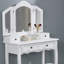 Ensemble coiffeuse et tabouret en bois-303004796