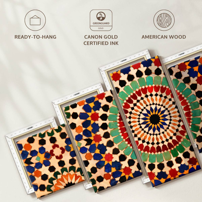 Carreaux de mosaïque marocaine Kerner, H 30 po x l 68 po
