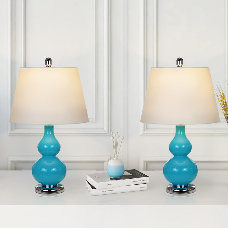 Jayden Metal Table Lamp, Blue