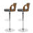 Calcidon Swivel Upholstered Adjustable Height Counter Stool with Metal Frame and Padded Seat Modern Kitchen Island Bar Chair for Home Dining and Counter Use-685812643