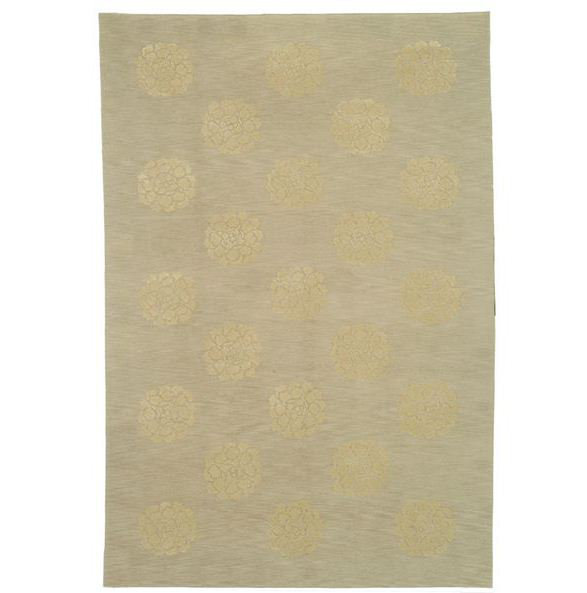 Quartz Hand-Knotted Ginkgo Area Rug