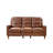 73" Genuine Leather Square Arm Reclining Sofa