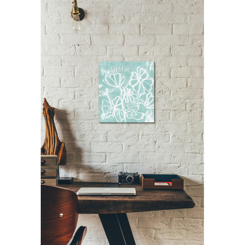 « refresh menthe », ensemble d’impression sur toile tendue, H 12 po x l 12 po