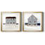 Beach Hut I Beach Hut I - ensemble de 2 cadres photo-1851214664-1851214676-1856808802