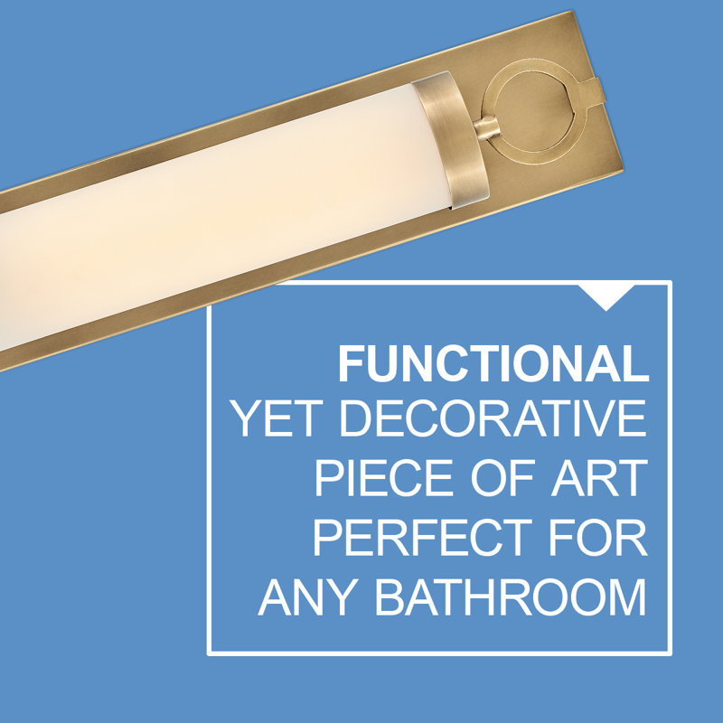 Baylor Medium Integrated LED Bath Vanity by Lisa McDennon, Heritage Brass