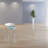 Schenectady 22" Silver Aluminum Round Mirrored End Table
