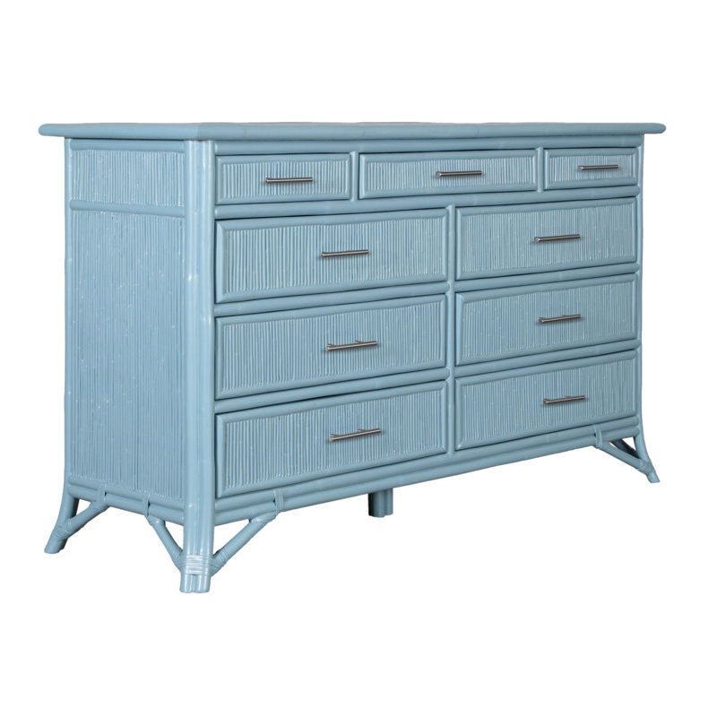 Bermuda 60'' W 9 - Drawer Dresser, Pool Blue