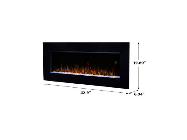 Dimplex 43-In Nicole Wall Mount Electric Fireplace - 7 different color  themes - 400 SQ. FT. u0026 Reviews | Wayfair