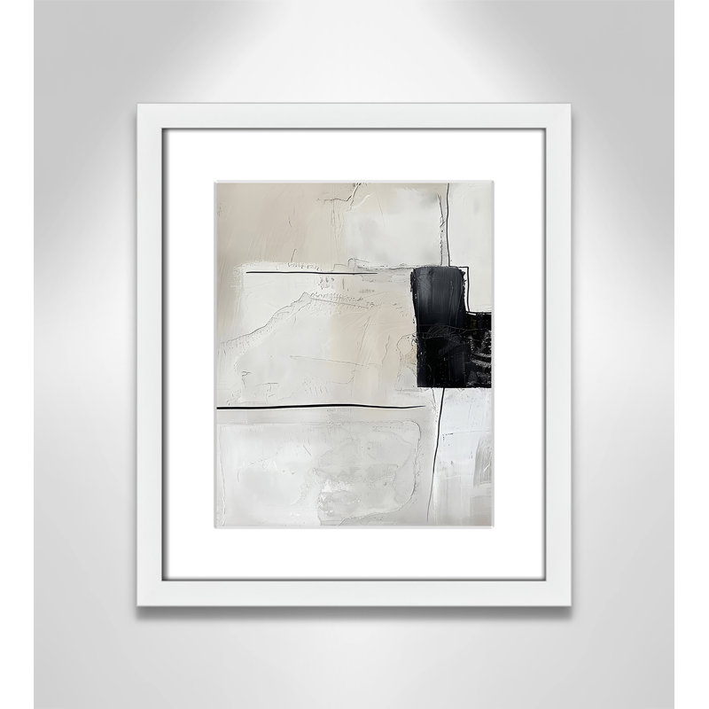 «Neutral Balance I Print» par Lazar Studio, Blanc satiné, Matted Print, L 13 po x H 15 po