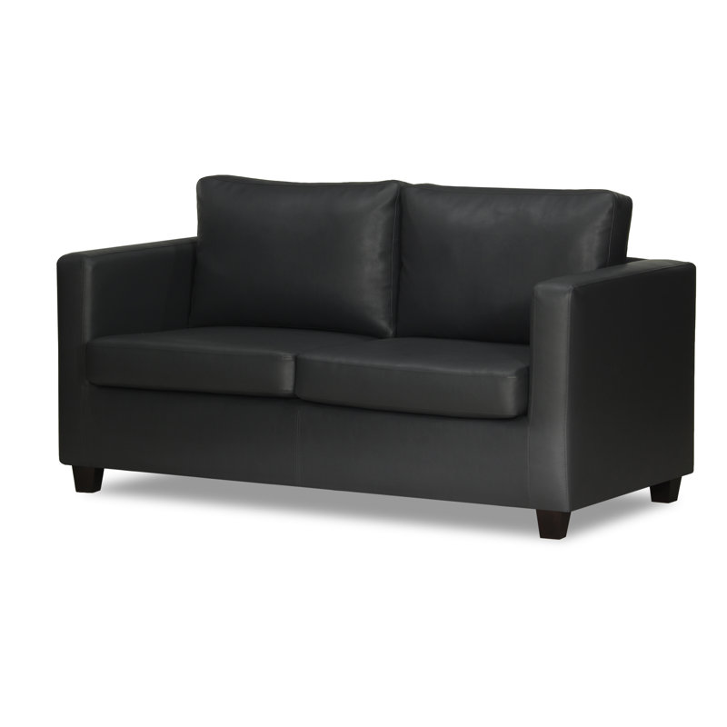 Mercersburg Faux Leather Loveseat, Anthracite