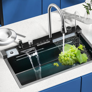 33" L X 22'' W Undermount Single Bowl Metal Kitchen Sink