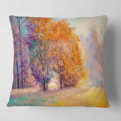 Housse et insert de coussin carré forêt