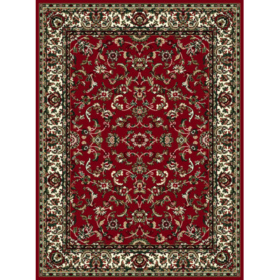 Tapis décoratif Touffeté rouge/brun Leeman