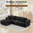 Cloud Sectional Sofa With L-shape Chaise, No Assembly Required, Modern Modular Sofa With Deep Seat-394818135