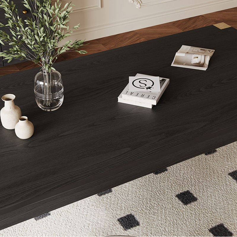 Black Rectangular Solid Wood Butterfly Leaf Dining Table, 29.53"H x 62.99"L x 31.5"W