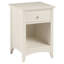 Kingsbury 44cm W Solid + Manufactured Wood Bedside Table