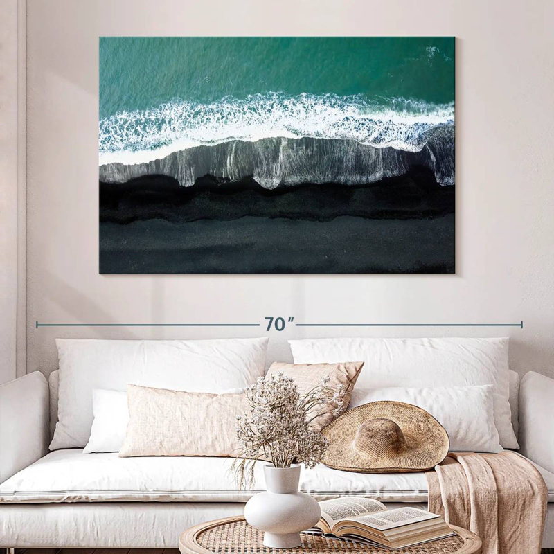 Gillard Reynisfjara plage noire, H 34 po x l 51 po