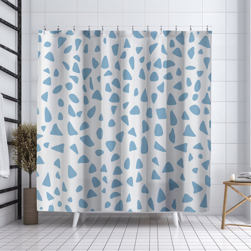 Rideau de douche Coco, Bleu