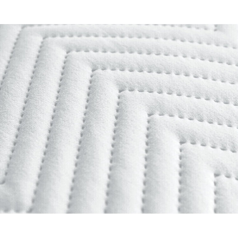 Geometric Grey Cushion, White