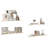 Wall Shelf  Wall Mounted Display Shelf for Photo Frame Set of 4-2119483725-2124804399