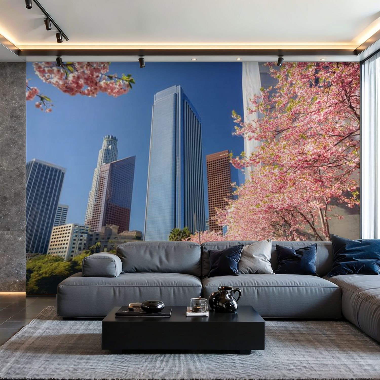 Latitude Run® Peel and Stick Wallpaper Wall Mural Los Angeles Wall Art ...