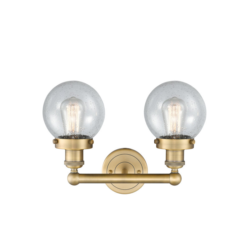 Alphonsa 2 - Light Dimmable Vanity Light, Mercury, Brushed Brass
