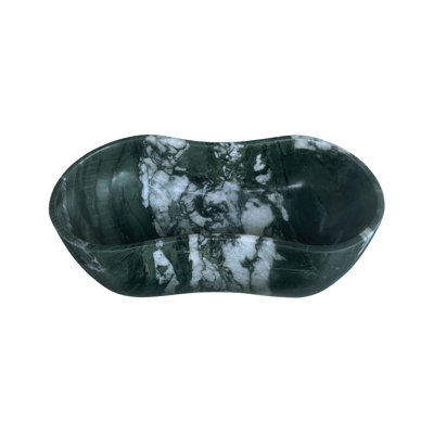Green Natural Marble Bathroom Vessel Sink