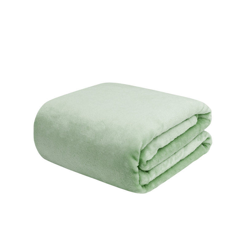 Jeté en molleton ultra doux, Vert