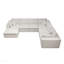 Canapé modulaire 137,8 * 108,3 po, canapé rembourré et compressé pour salon, chambre à coucher, appartement, sans assemblage requis, combinaison libre 7PC