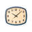 Navy Solid Wood Rounded Square Wall Clock