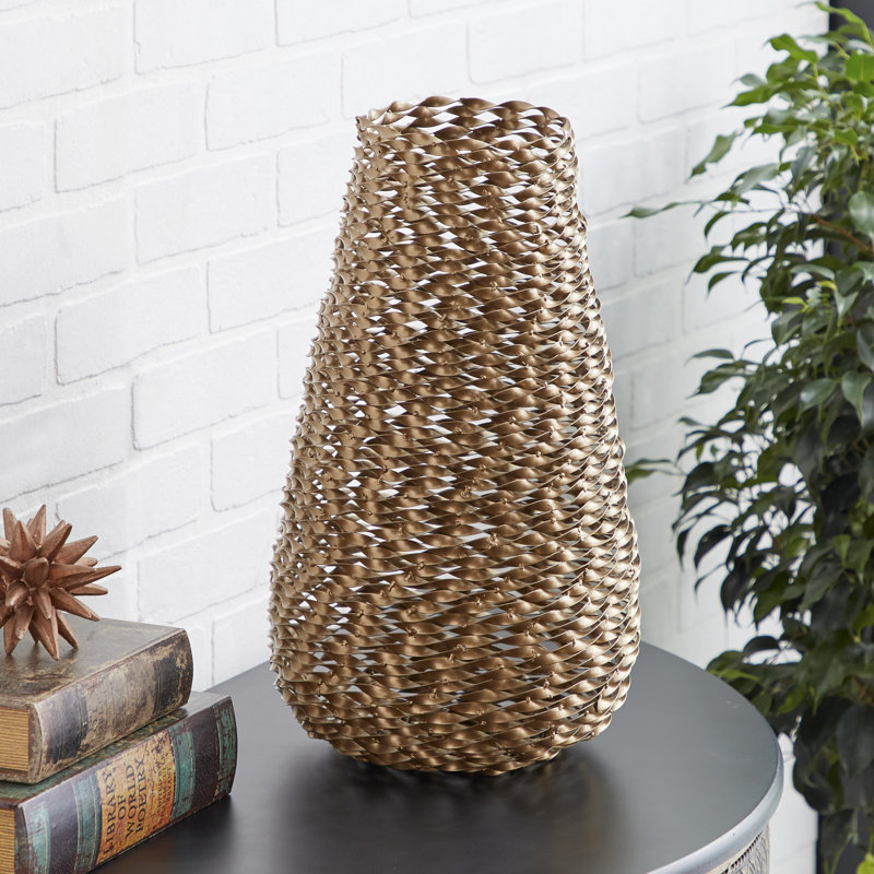 Prolley Metal Floor Vase, 18" H x 9" W x 9" D