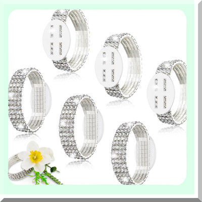 Elegant Rhinestone Bracelets for Weddings and Parties