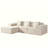Lacrosse Modern Style Power Recliner Sectional With Bluetooth Speaker And LED Made With Wood & Metal In Gray(NJ INVENTORY)-2011715592