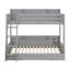 Bunk Beds With Storage Shelves ,Drawer, LED ,Charging Station, Guardrails And Ladder-1998733405